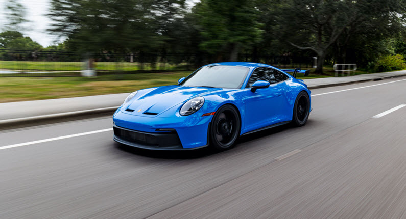 Blue Porsche 911 GT3 Car